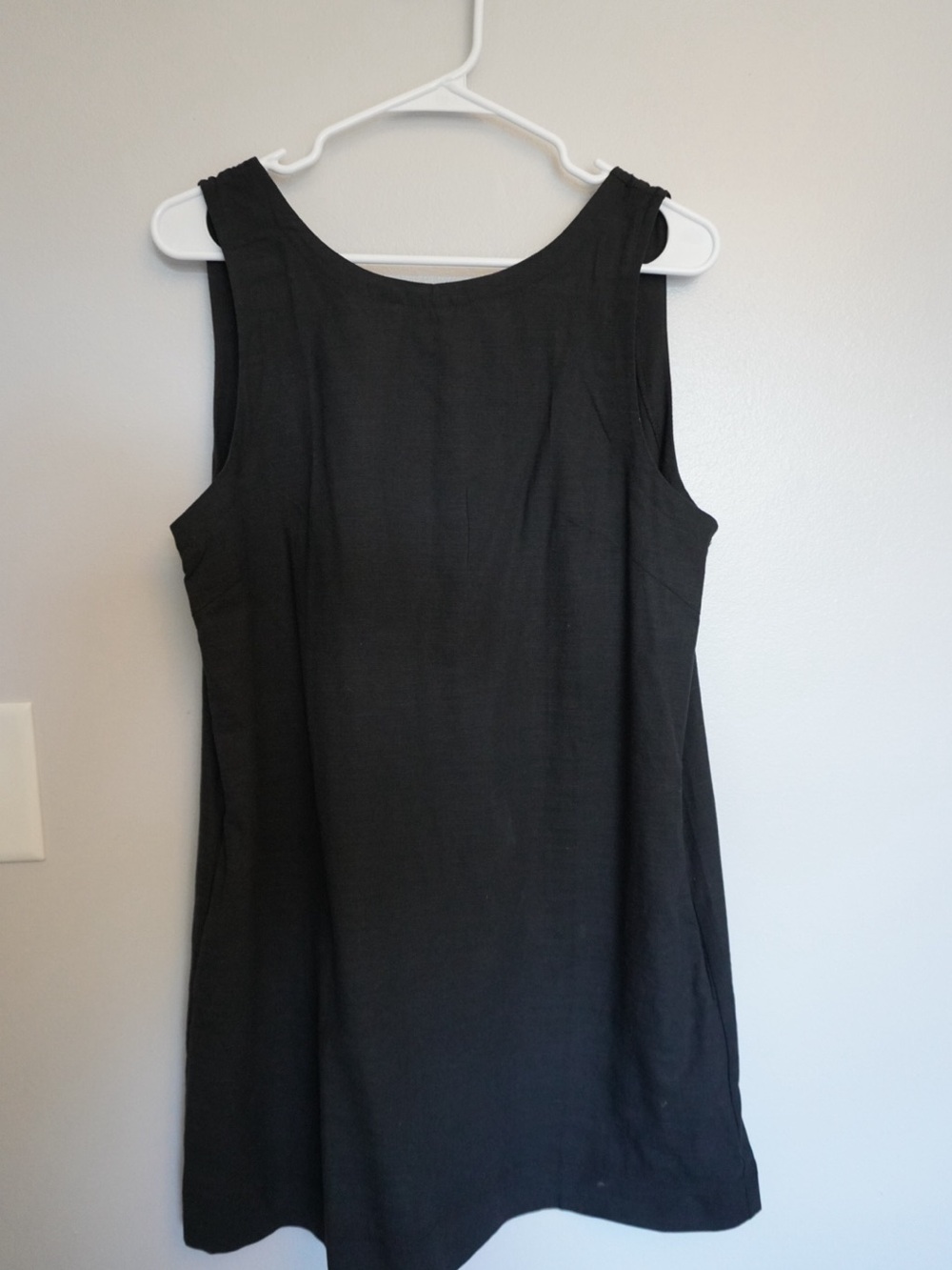Amazon Black Sleeveless A-Line Mini Dress